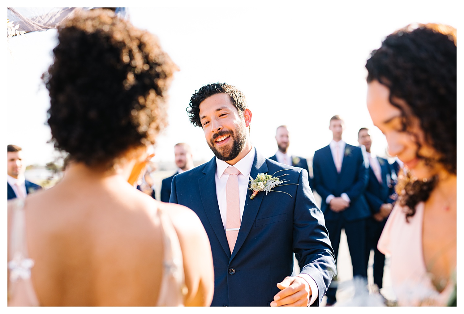 groom reaction to bride
